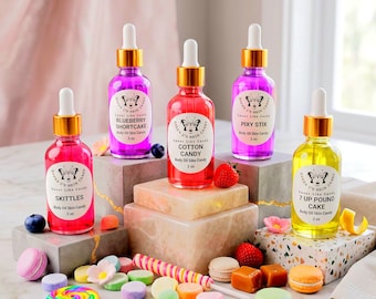 Scented Body Oil: Sweet Skin Candy - 70+ Aromas - Spa Gift