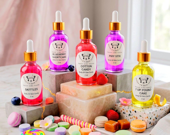 Sweet Body Oil Skin Candy (over 70 scents available) 1oz, 2oz,4oz & 8oz
