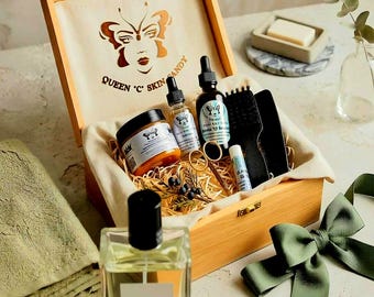 My KING Beard Grooming Kit with 3.4 EDP Cologne| Spa Gift Set| Beard Kit| Beard Gift Box | Beard Basket| Beard Kit Gift Set| Beard Care Kit