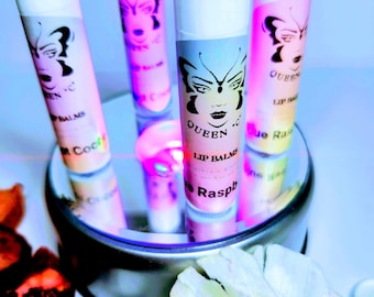 Lip Balms 27 flavors (Blue Raspberry, Hot Cocoa, Cherry, Peppermint, Coconut, Strawberry, Fruit Punch, Fudge Sundae, Cake Batter and more)