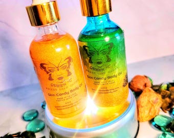 Gold Shimmer Body Oil: 2oz Scented Moisturizer - Spa Gift