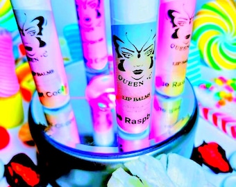 Lip Balms 27 flavors (Blue Raspberry, Hot Cocoa, Cherry, Peppermint, Coconut, Strawberry, Fruit Punch, Fudge Sundae, Cake Batter and more)