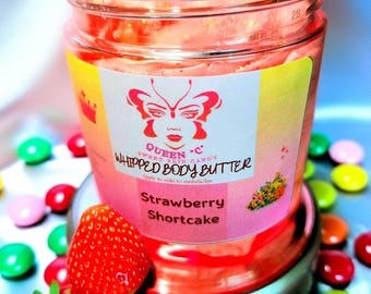 Bakery Shop Collection- Men and Women Whipped Body Butter skin candy 8 oz, 4 oz & 2 oz - You can personalize your Bling Lid with initial