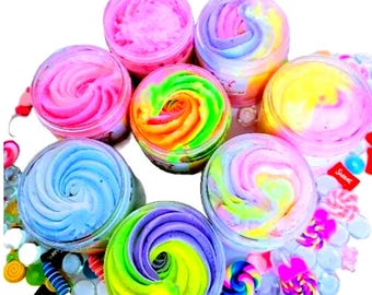 70 Scents Collection - Men and Women Whipped Body Butter skin candy 8 oz, 4 oz & 2 oz - You can personalize your Bling Lid with initial