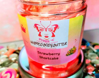 Bakery Shop Collection- Men and Women Whipped Body Butter skin candy 8 oz, 4 oz & 2 oz - You can personalize your Bling Lid with initial