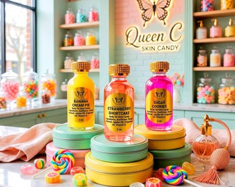 Bakery Trio Scented Body Oil: Strawberry Shortcake, Sugar Cookie, Banana Cream Pie