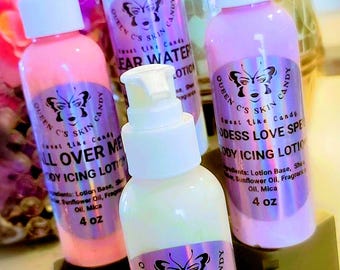 4-Piece Bundle Gift Set Body Icing Lotion 8oz & 4oz (over 70 scents available) |Hand Lotion| Nourishing Body Cream| Dry Skin Moisturizer