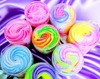 70 Scents Collection - Men and Women Whipped Body Butter skin candy 8 oz, 4 oz & 2 oz - You can personalize your Bling Lid with initial