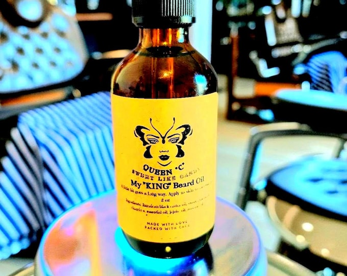 King Beard Oil: Natural Hydrating Moisturizer with Argan & Jojoba