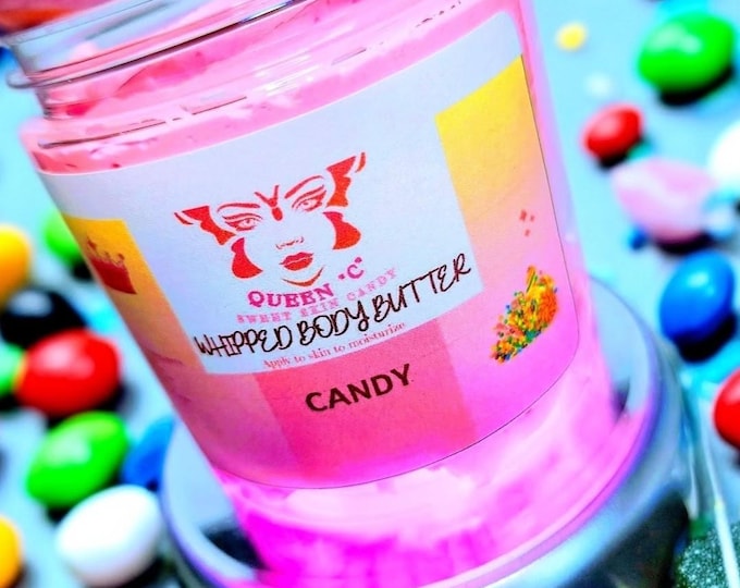 The "Inspired By" Collection- Men and Women Whipped Body Butter skin candy 8 oz, 4 oz, 2 oz - You can personalize your Bling Lid w/ initial