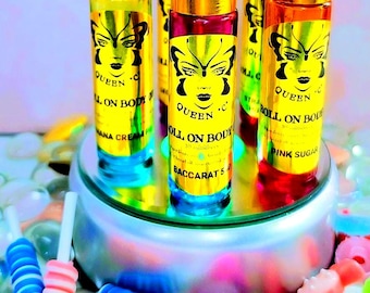 Roll-on Body Oil Skin Candy .34 oz perfume over 70 scents available |Spa Gift  Relaxation Gift Set, Self Care Package, Bath and Body Gift|