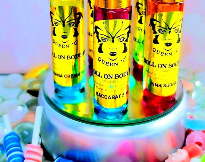 Roll-on Body Oil Skin Candy .34 oz perfume over 70 scents available |Spa Gift  Relaxation Gift Set, Self Care Package, Bath and Body Gift|