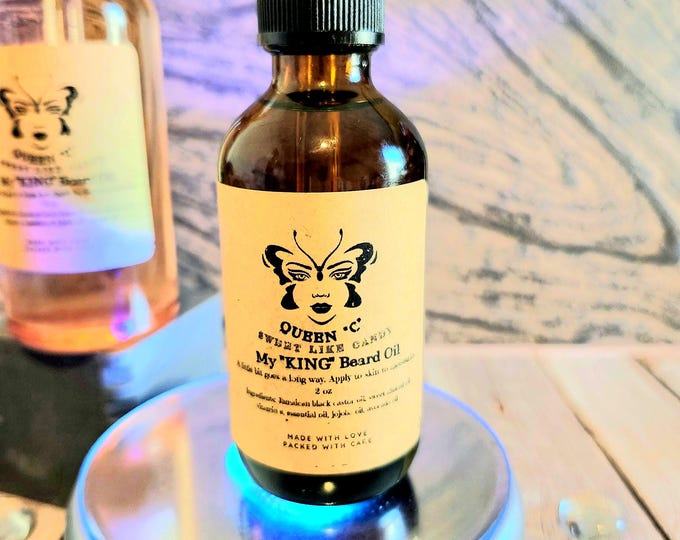 King Beard Oil: Natural Hydrating Moisturizer with Argan & Jojoba