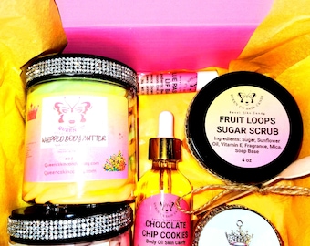 Spa Gift Box Variety Set includes 8 surprise Items |Spa Gift Box| Relaxation Gift Set| Self Care Package| Bath & Body Gift | Pamper Gift Set