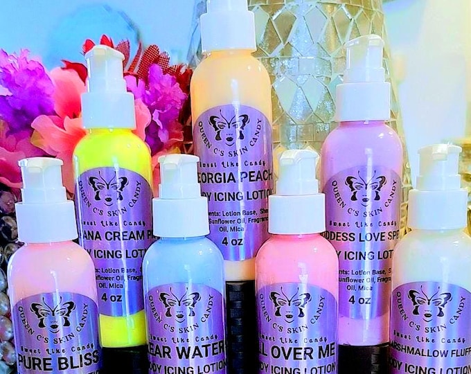 Body Icing Lotion Skin Candy 8oz & 4oz (over 70 scents available!)