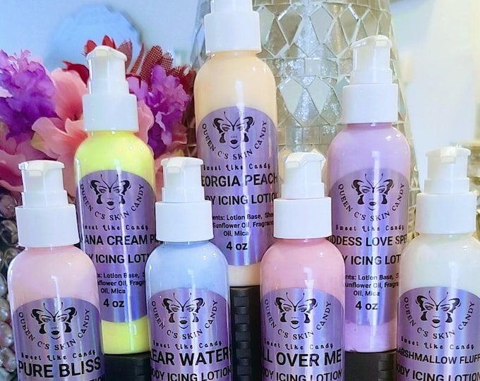 Body Icing Lotion Skin Candy 8oz & 4oz (over 70 scents available!)