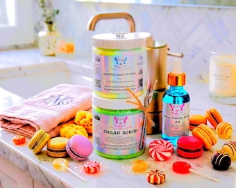 BOSS Trio: Whipped Body Butter, Body Oil & Sugar Scrub - Self Care Gift Set