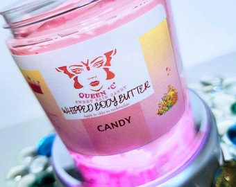 The "Inspired By" Collection- Men and Women Whipped Body Butter skin candy 8 oz, 4 oz, 2 oz - You can personalize your Bling Lid w/ initial