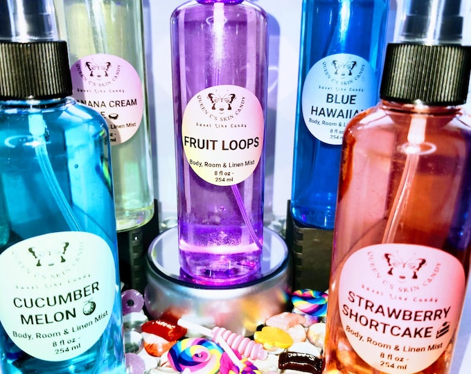 Sweet Body Milk Mist | Fragrance Spray | Room & Body Spray | Perfume | Linen Spray | Over 70 scents|  8oz, 4oz, 2oz, 1oz (mini)