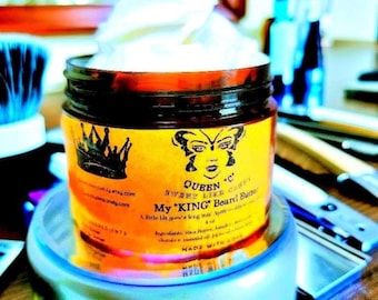 My KING Beard Butter, Shea & Mango Butter, 4 oz.