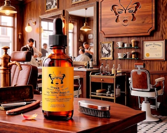 My King Beard Oil 2 oz : Natural Hydrating Moisturizer with Argan and Jojoba
