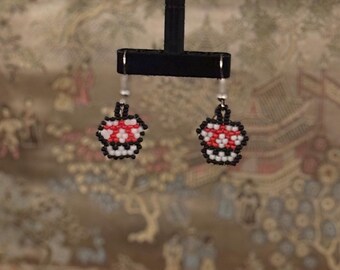 Mini Mushroom Earrings
