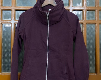Lululemon Funnel Neck Jacket - Deep Plum Fitted Outerwear - Women's Size 8