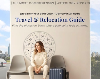 Astrocartography Travel Astrology Report PDF: Relocation & Life Path Reading, Christmas Gift
