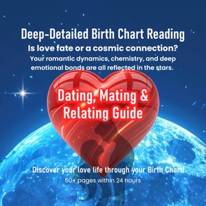 Guía personalizada para citas, apareamiento y relaciones: lectura de la carta astral - Astrología para la compatibilidad romántica - Regalo de cumpleaños perfecto para solteros