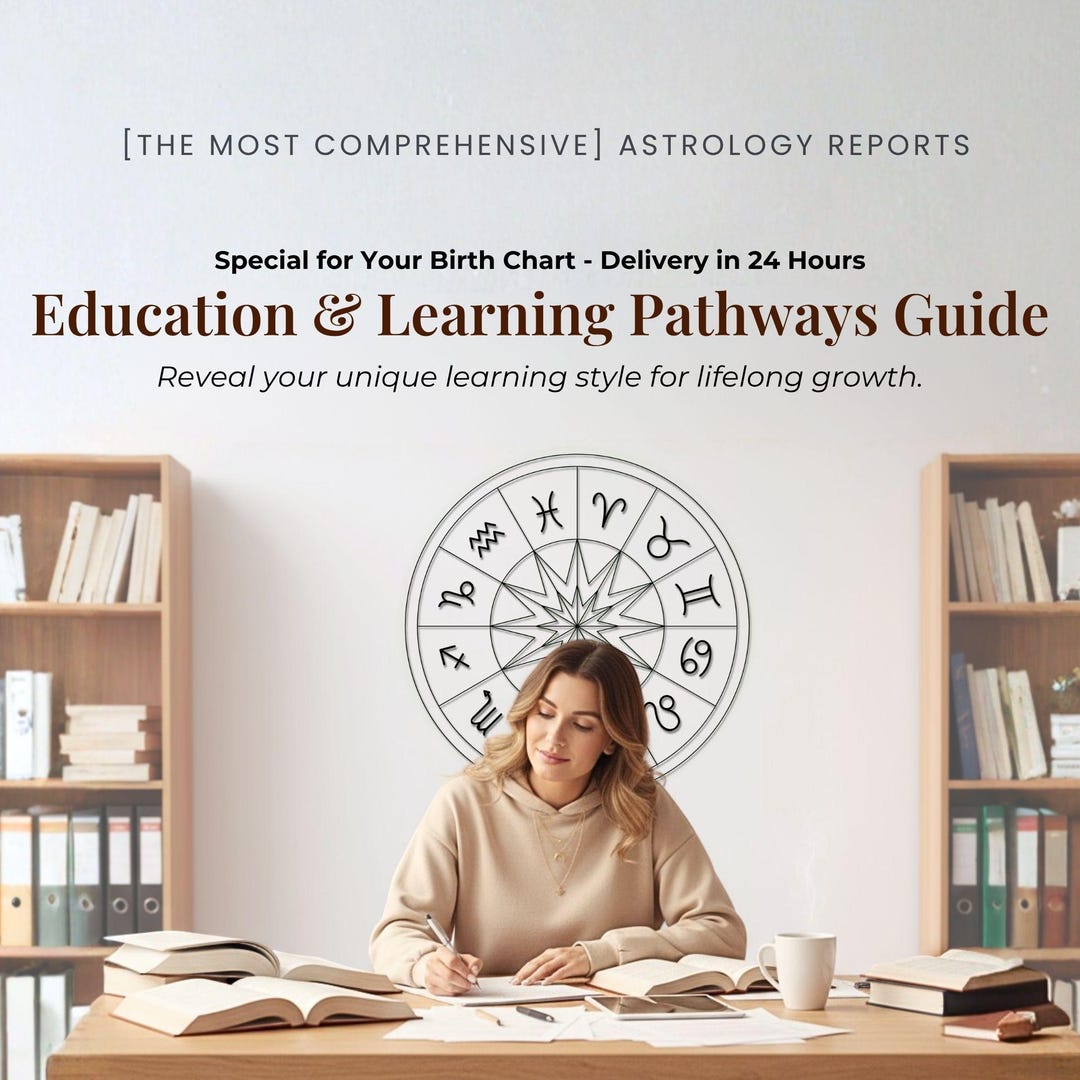 Learning Style Astrology Report PDF: Personalized Birth Chart, Study ...