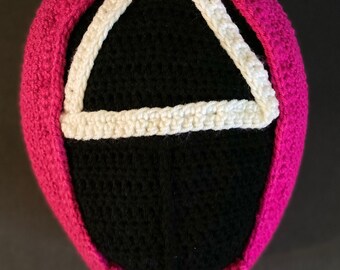 Crochet Squid Game-Crochet Pink Soldier-Crochet-Crochet Breast Cancer Pillow