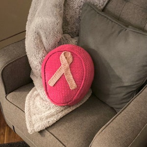 Crochet Breast Cancer Pillow/Pdf Pattern/Digital Pattern/