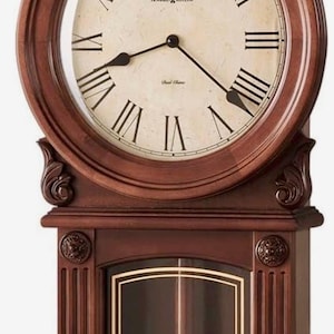 Howard Miller 77th Anniversary Wall Clock Pendulum Dual Chime 625