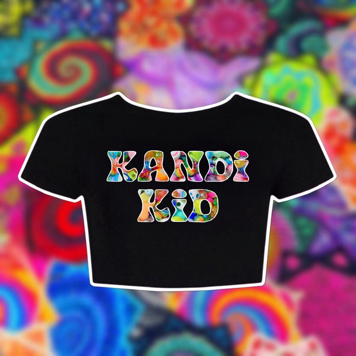 Kandi kid crop top - rave wear , edm , riddim , dubstep , edm merch