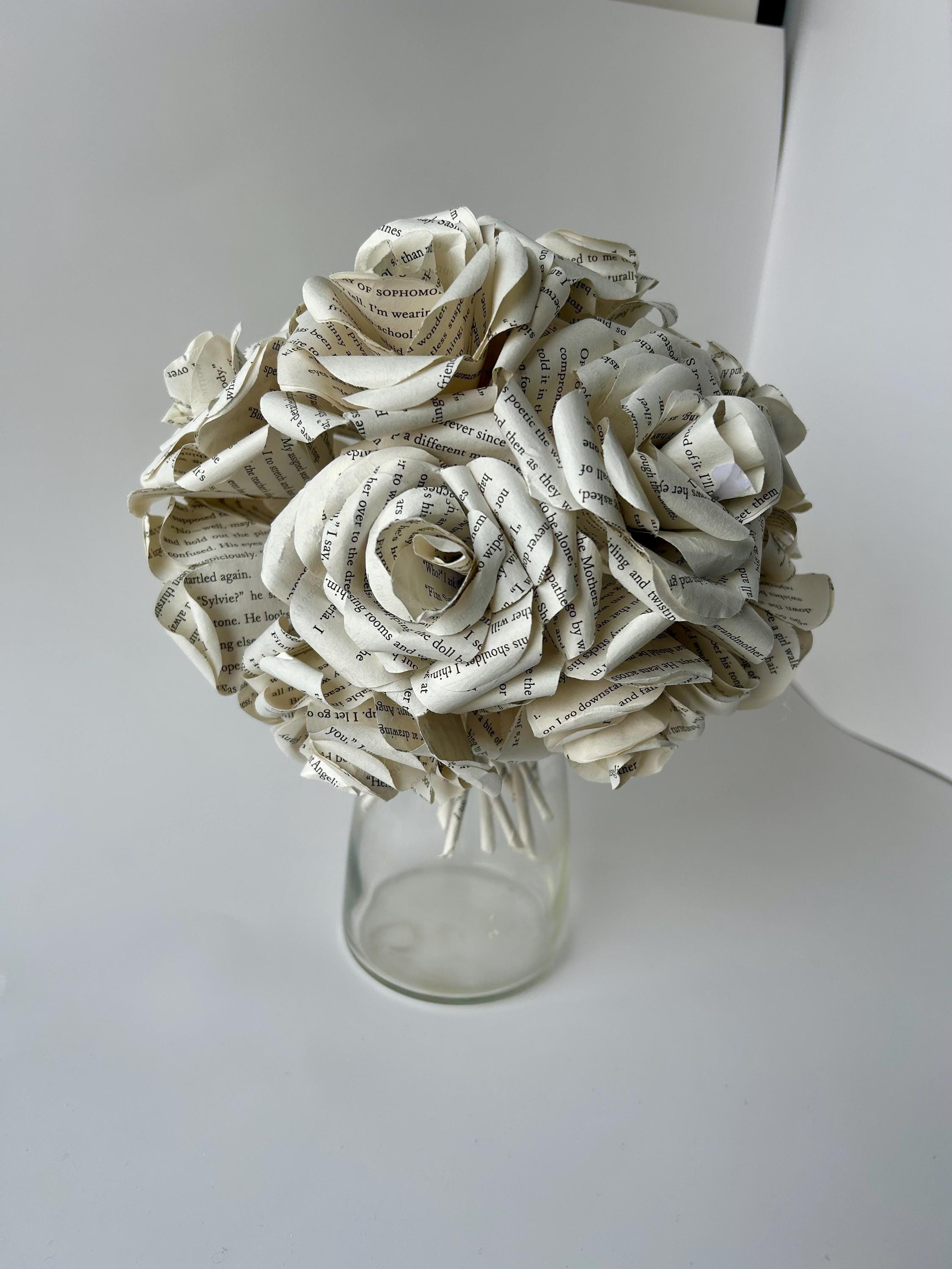 Handmade Book Page Roses: Literary Home Decor - Paper Roses - Gifts for ...