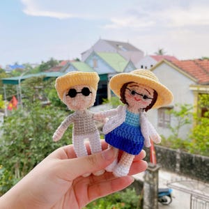 Couple Portrait Doll, Custom Couple Doll, Look Alike Doll, Darlings Doll, Anniversary Gift, Personalized Handmade Crochet Gift For Mom Dad