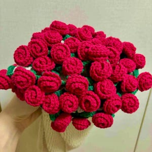 Crochet Rose Bouquet Blanket: Handmade Floral Throw, Elegant Home Decor