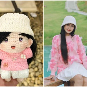 Look Alike Doll, Benutzerdefinierte Häkelpuppe, Paar Häkelpuppen, Weihnachtsgeschenk, Handgemachte paar Puppe, personalisierte Geschenke, Geschenk für Baby Her