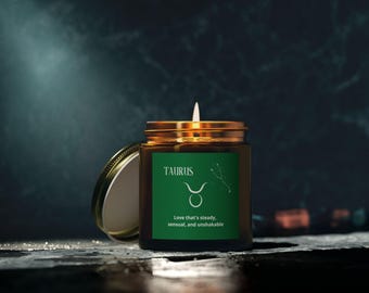 Taurus Zodiac Scented Candle, Astrology Gift, Home Decor