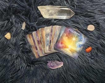 The Way of the Oracle Intuitive Oracle Cards with Moon Card Holder: Spiritual Divination Gift
