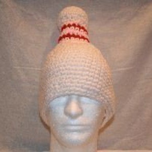 Bowling pin hat gift for bowler or bowling fan crocheted fun and unique image 4