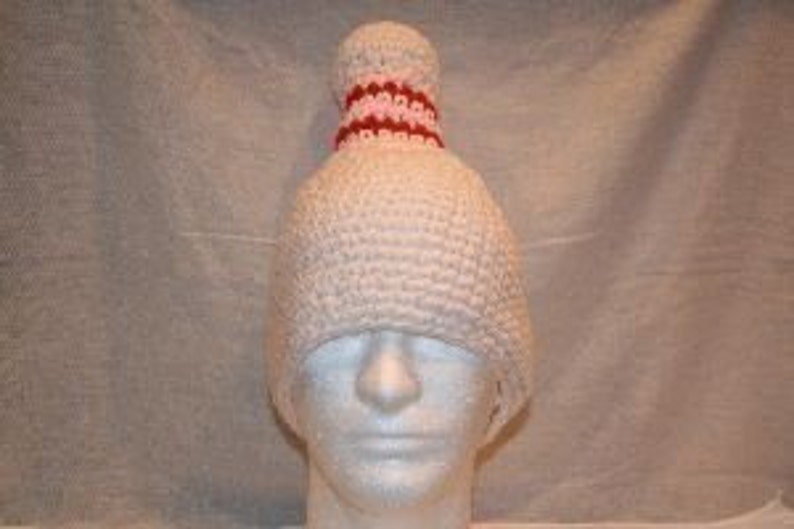 Bowling pin hat gift for bowler or bowling fan crocheted fun and unique image 4