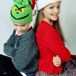 child size hat Lime green winter character hat currently made to order image 2