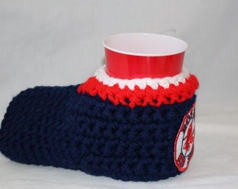 ready to ship - Boston Red Sox Drink Mitt  - The mitten with the drink holder - show your team pride