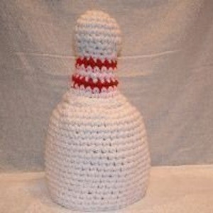 Bowling pin hat gift for bowler or bowling fan crocheted fun and unique image 5