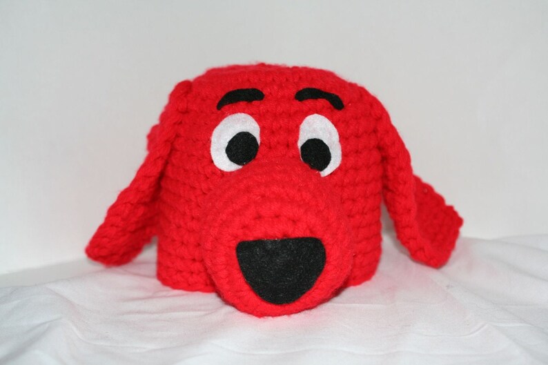 inspired by Clifford Unique and fun handmade character hat made to look like a red dog