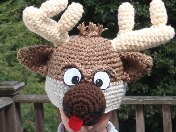 Reindeer Hat Adult Brown Reindeer Hat Adult Brown