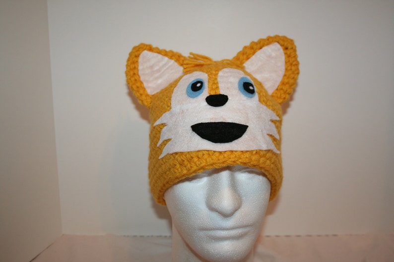 Fun fox character hat A one of a kind winter hat unique and cute image 1