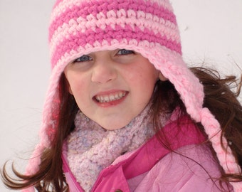 Adult size pink striped hat inspired by Edith - fun and unique stylish hat