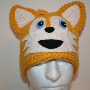 Fun fox character hat A one of a kind winter hat unique and cute image 3